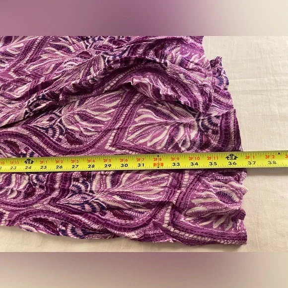 Denim 24/7 Sleeveless Sundress Plus Size 22/24 1X Purple & White - Picture 3 of 13